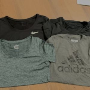 4 Women's Nike and Adidas T-Shirts